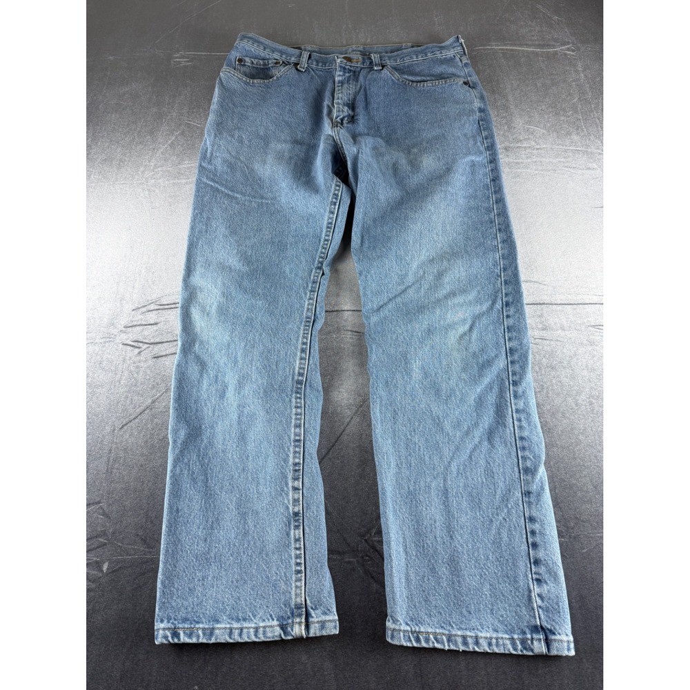 Wrangler Premium Quality Regular Fit Blue Jeans Mens 36x30 96501DS Medium Wash